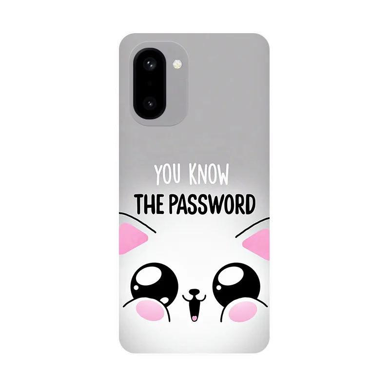 Cute Cat Soft TPU Protective Phone Case Cover - Silicone Bumper Design