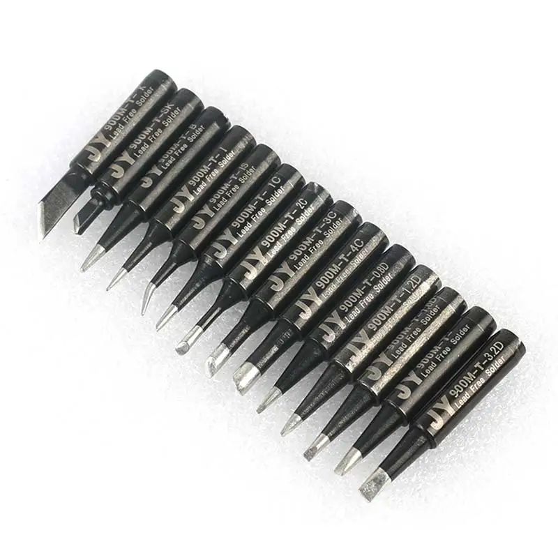 14PCS/Lot JY BLACK Lead Free Soldering Solder Iron Tips 900M T K For Hakko 936 FX888/888D SAIKE