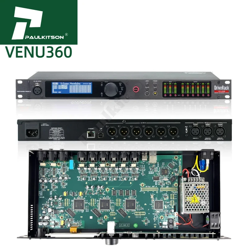 폴킷슨 드라이브랙 PA2 260 VENU360 DSP 오디오 프로세서 음향 장비 전문 디지털 오디오 프로세서 사운드 시스템