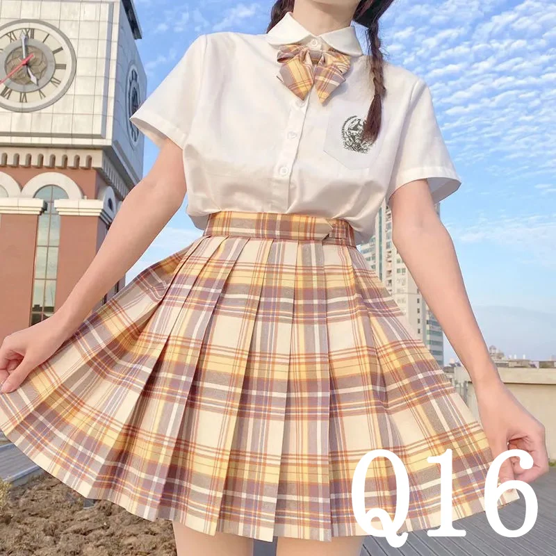 plaid skirt New Korean version of pleated skirt 2022 high waist summer women's skirt sexy plaid mini skirt dance skirt brown skirt