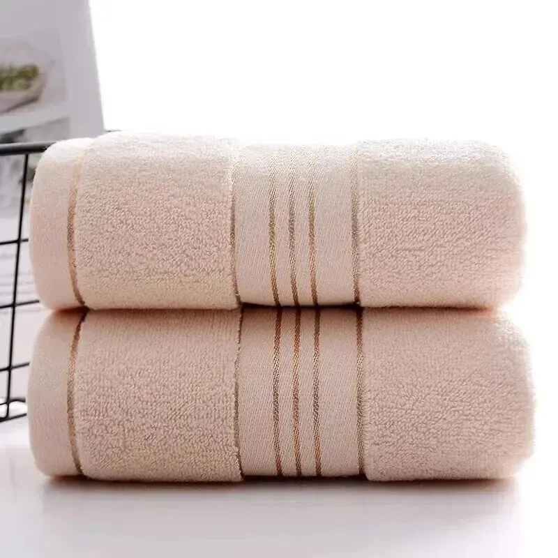 2 Thickened Absorbent Towels Pure Cotton Quick-Dry Soft Face Towels Beach towels & mats Practical Beach Essentials