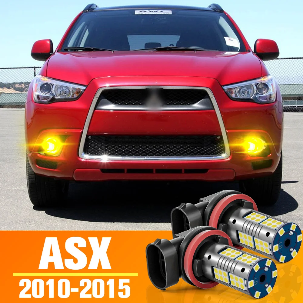 

2pcs LED Front Fog Light Bulb Accessories For Mitsubishi ASX 2010 2011 2012 2013 2014 2015