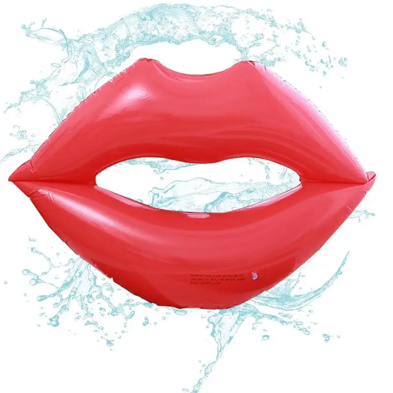 

Lip Shaped Pool Floats Inflatable Lips Floating Bed Rest Float Water Lounger Adult Lips Pool Floats Multipurpose Fun Smooth And