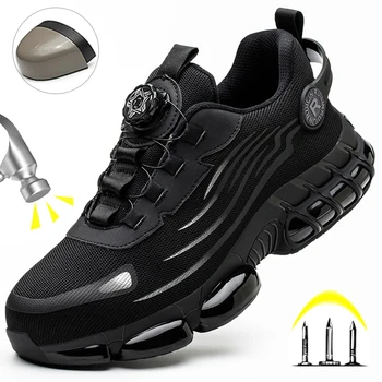 Indestructible Steel Toe Protective Safety Shoes Slip Resistant Abrasion Resistant Work Shoes Men Tough Comfortable Sneaker ﻿ 1