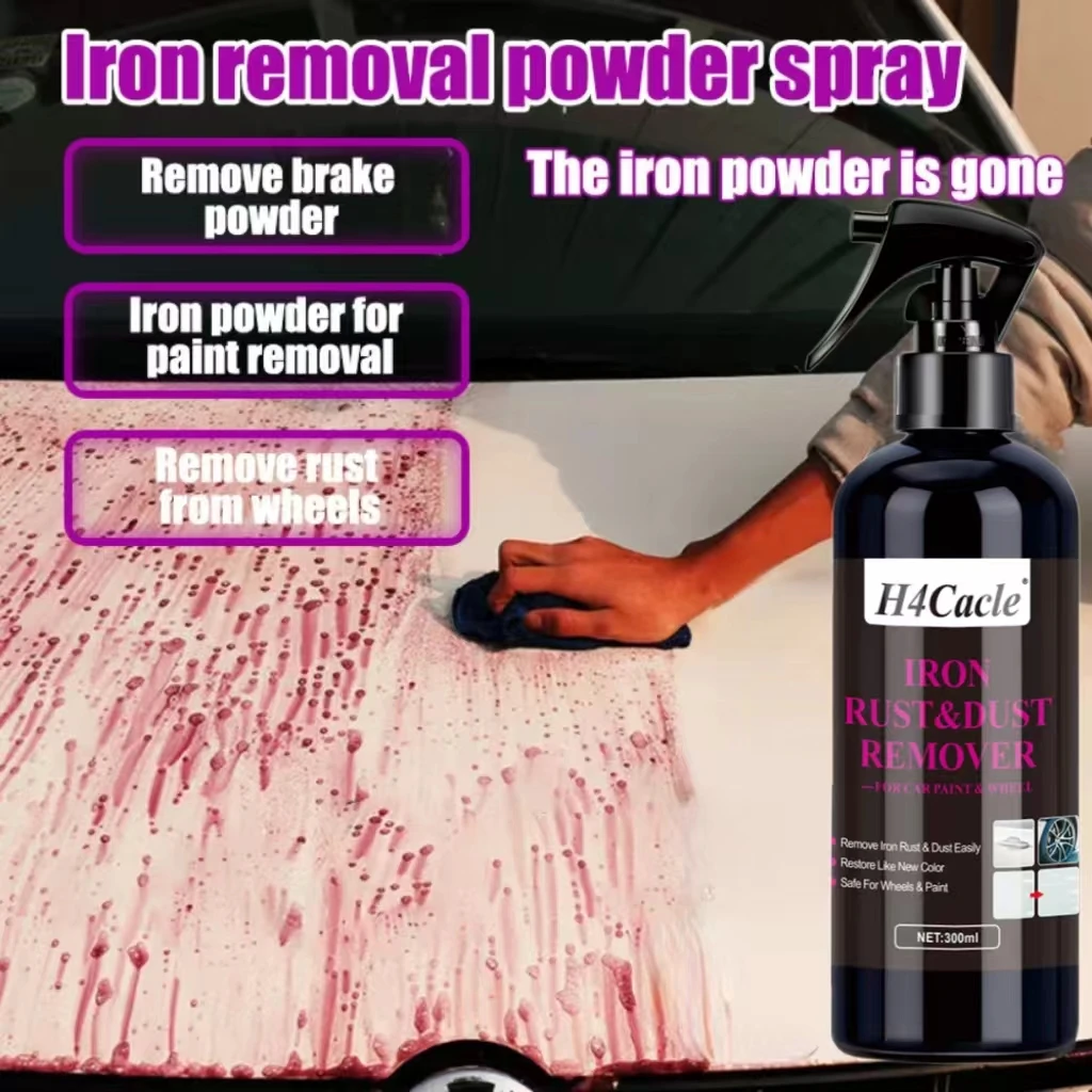 H4Cacle Car Iron Remover Protect Paint Wheels Brake Rim Metal Dust Iron Powder Remover Wheel Cleaner Tire Shine iron remover wheel iron remover