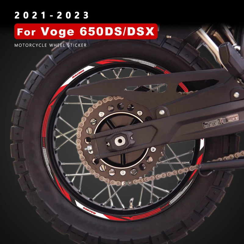 Adesivi Ruota Moto Per Loncin Voge 650 Ds Dsx 650Dsx 650Ds 525 Accessori Acx Adesivo Striscia Decalcomania Bordo Impermeabile