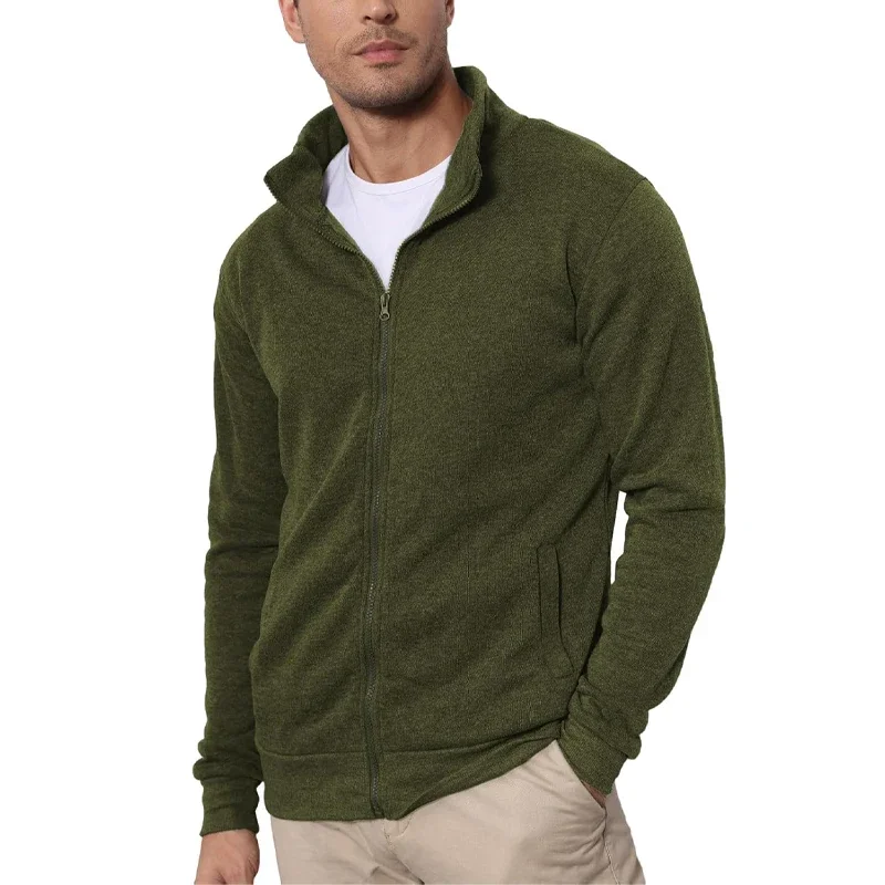 Animal Game Men's Long Sleeve Jacket Man Without Zip Coats Outdoor Sport Lightweight Sweatshirts Streetwear Slim Fit Cardigan