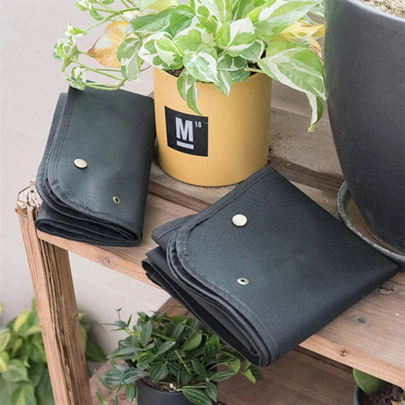 Planting Mat 50cm-100cm Gardening Potting Pad Foldable Garden Plant Flower Pot Transplanting Waterproof Mats Plant Accessories