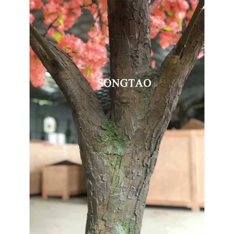 사용자 정의. 공장 결혼식 장식 인공 벚꽃 나무 정원, 야외 시뮬레이션 벚꽃 나무 화분