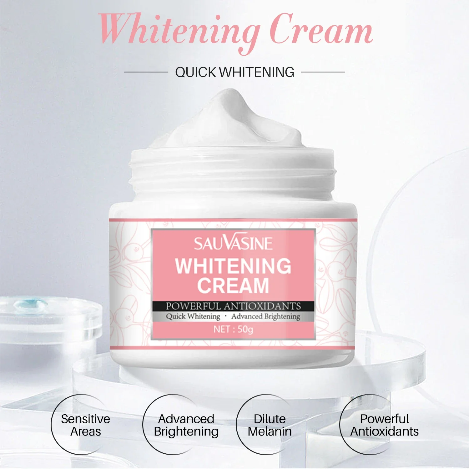 

Fast Face Whitening Cream Brighten Facial Serum Dark Spot Remover Acne Mark Melanin Wrinkles Improve Dull Moisturizing Skin Care