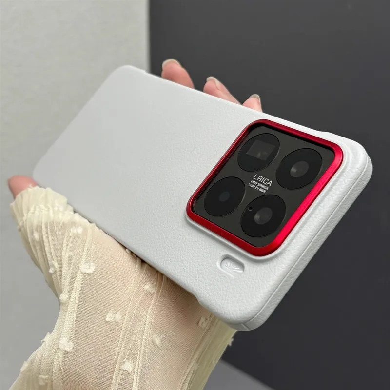 Frameless Slim Leather Texture Luxury Magnetic Half-Wrapped Hard Back Case