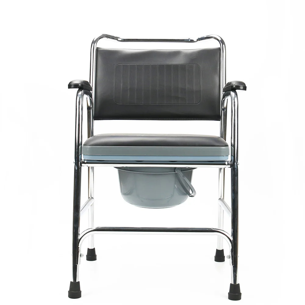 Full Cover Commode Seat Chair Elderly Inconvenient People Auxiliary Aluminum Toilet Chair 4