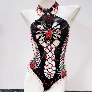 Gothic Spider Bodysuit 1