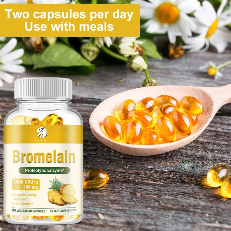 Bromelain Capsules-Supports Digestion, Joint , Immune, Cardiovascular & Respiratory Health