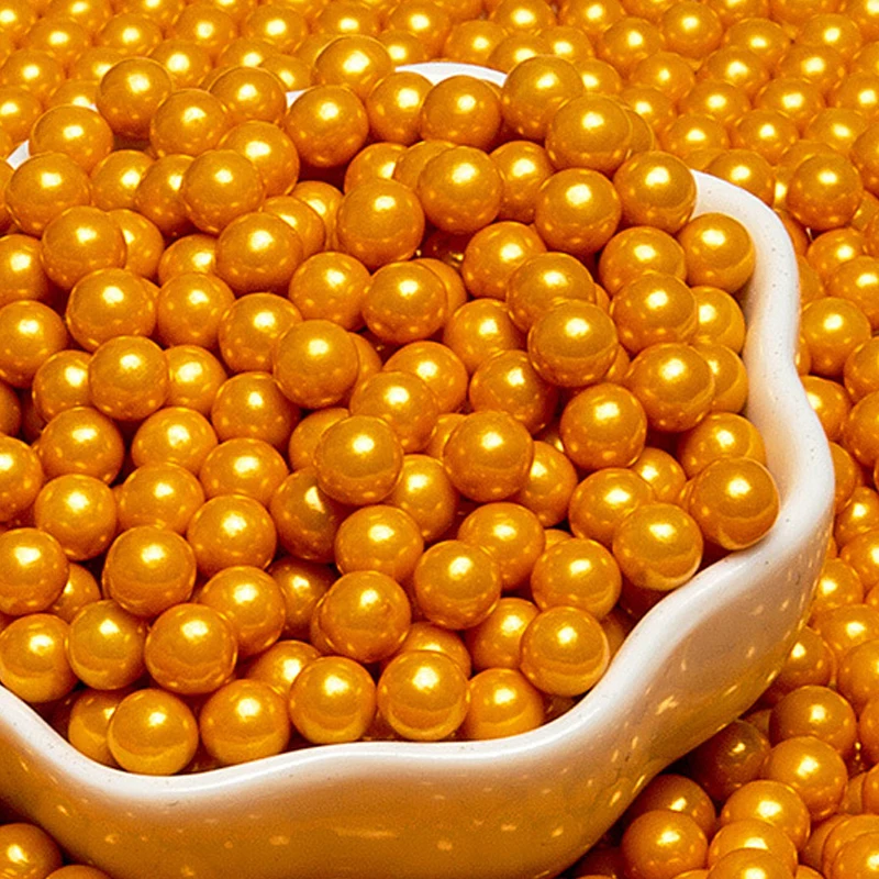 Free shipping 20g Edible Gold Beads Pearl Sugar Ball Fondant DIY Cake  Baking Sprinkles Sugar Candy Ball Wedding Cake Decoration - AliExpress