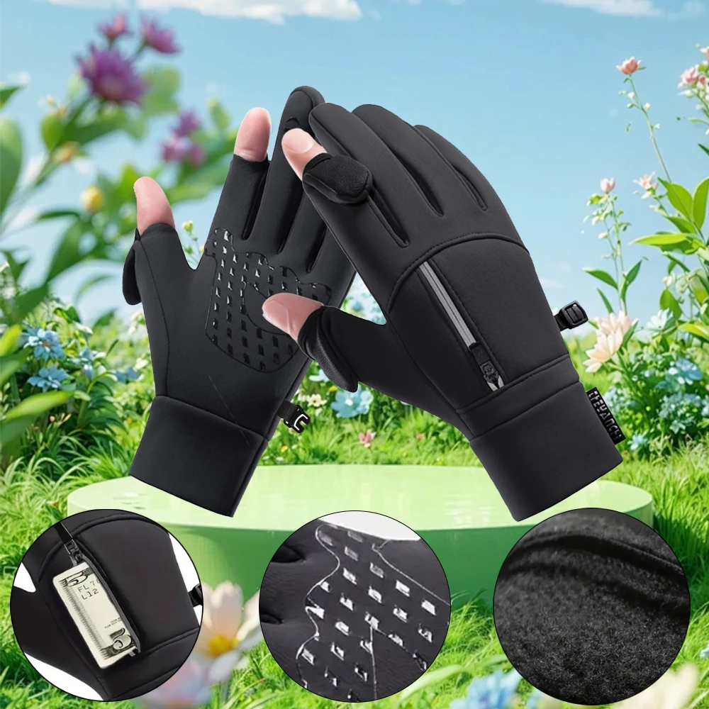 BLUEVER Guanti Da Corsa, Guanti Invernali Antivento Touchscreen Guanti Sportivi Caldi Antiscivolo Idrorepellenti Per Uomo Donna, Idea Per Corsa, Ciclismo, Arrampicata, Escursionismo - Foto 6