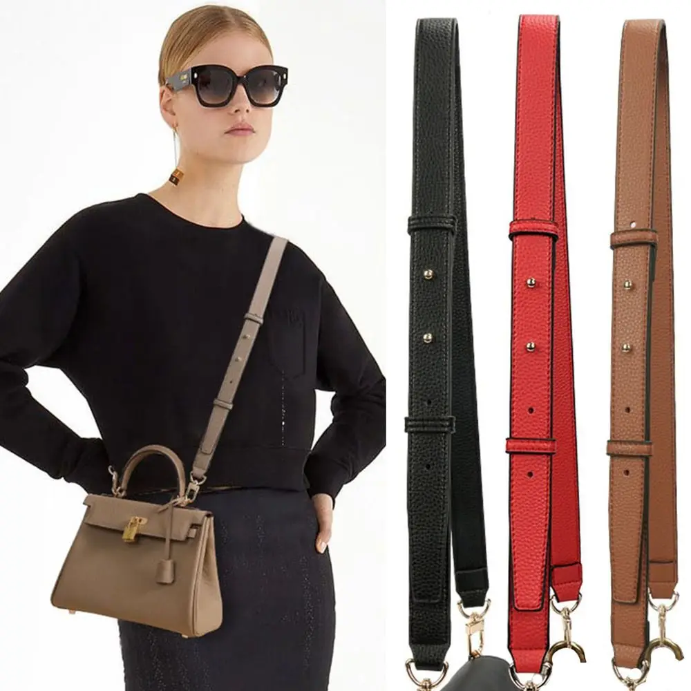 High-quality Genuine Leather Handbag Strap Shoulder Crossbody Bag Strap Modifications Wide Shoulder Strap Replacement Strap - 2