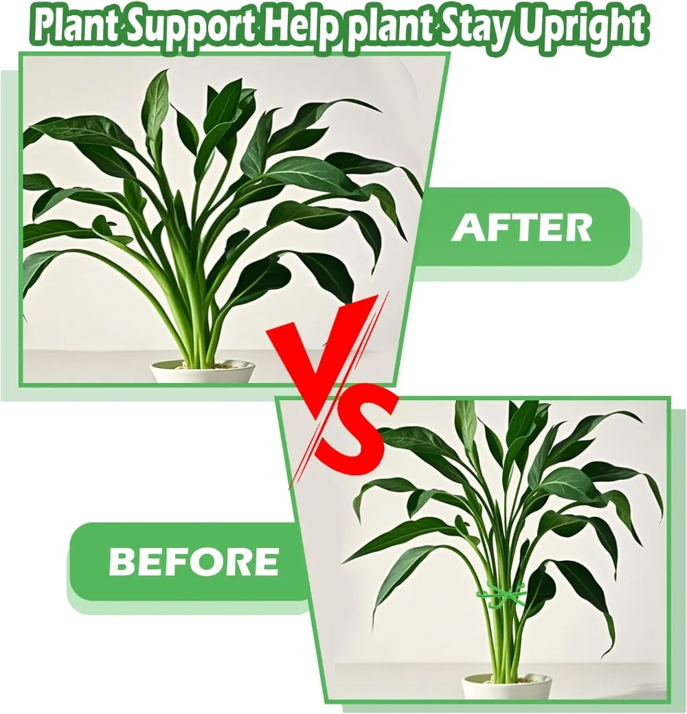 Plant Stem Support Frame Climbing Houseplant Stand Stakes Plastic Garden No Stake Trellis Indoor Plant Holder Rack Hoops,plastic plant supports,plant stakes,plant climbing support,plant stem support,plant support stick,plant support racks,plastic plant stand,climbing plant trellis,flower stem holder