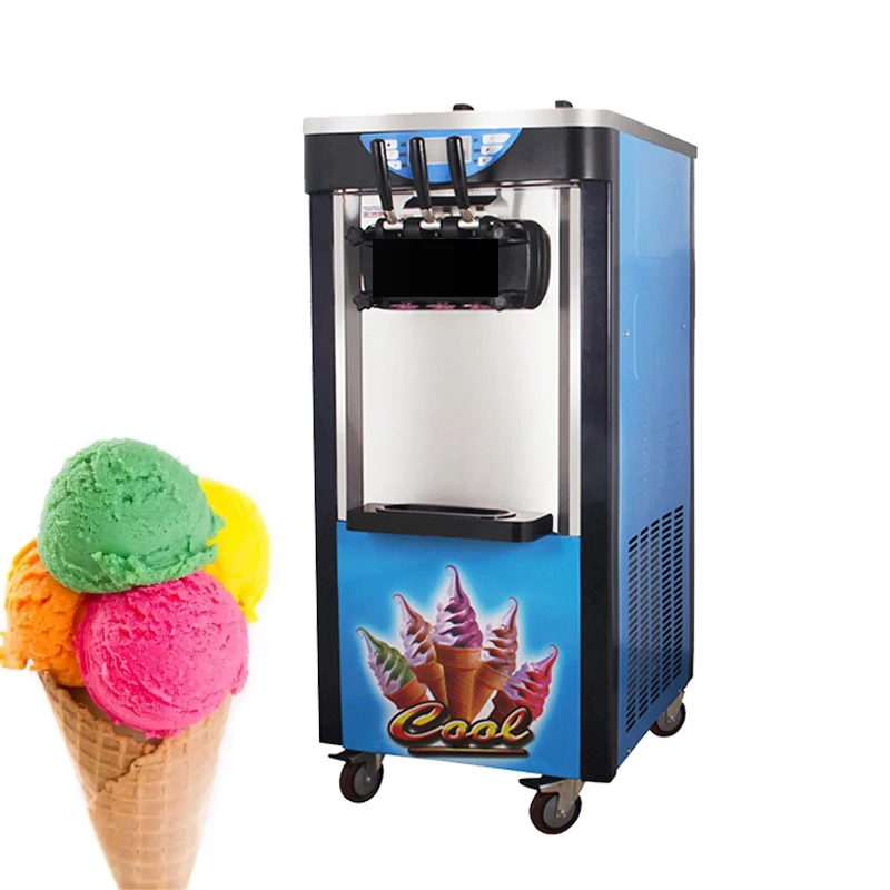 

Pre Cooling Function Available, Soft Ice Cream Machine, Multi-Functional Vertical Sweet Cone Machine