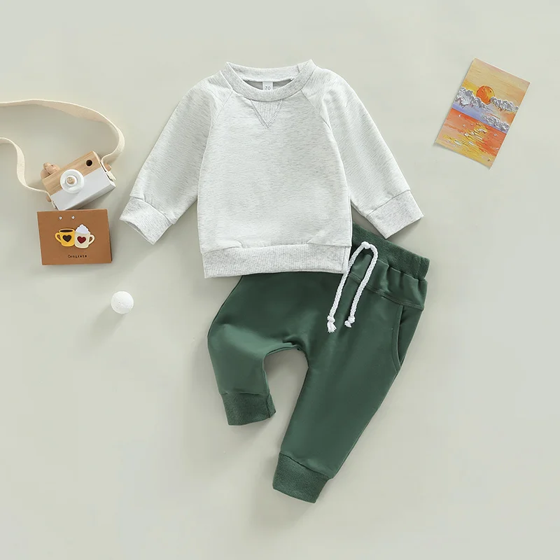 Baby Boys' Pullover & Pants Set 4