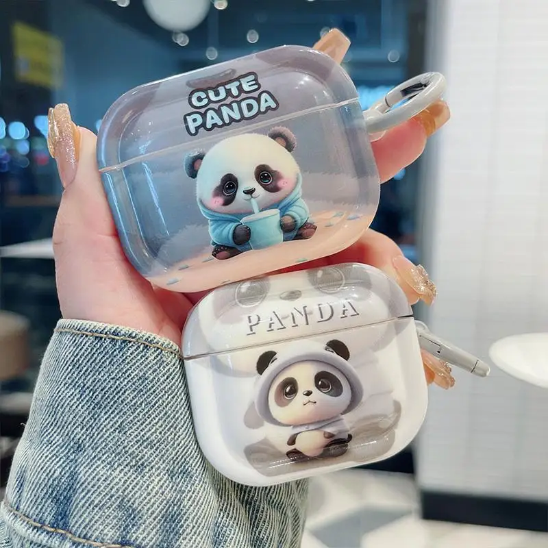 

For AirPods Pro 2 2023 USB-C Case Cute Panda Pattern Earphone Cover For Airpods 3 3rd 2 1 Pro Pro2 Cases TPU Fundas For Airpods