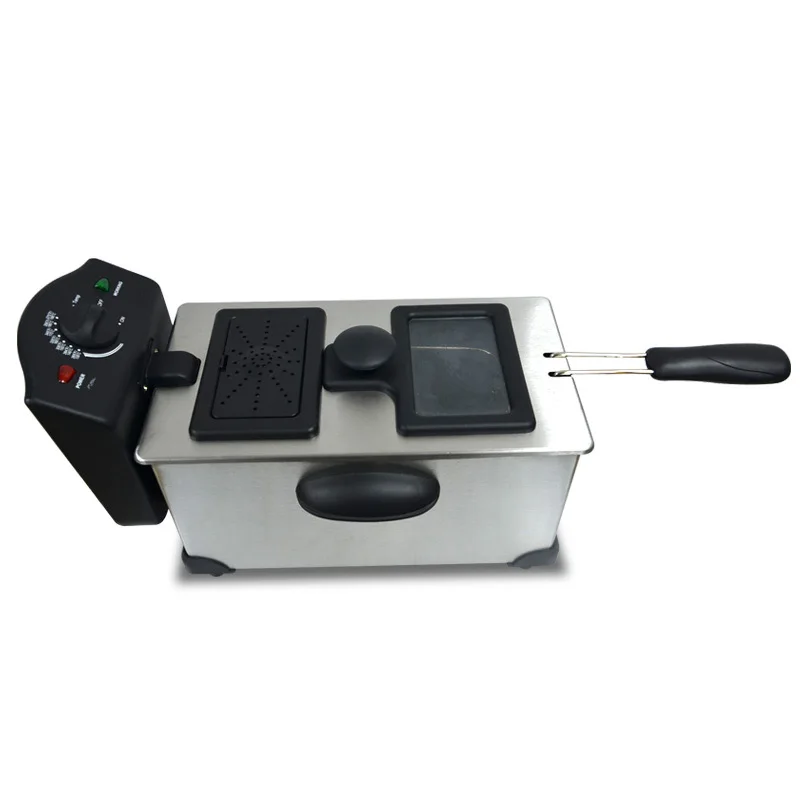 3L Electric Fryer Deep Fryer Stainless Steel Commercial Cooking Machine Chicken Duck Fish Meat Fries