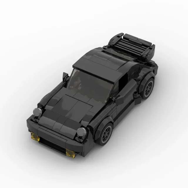 MOC Black Bird (930)Turbo Racing Sports Car Building Blocks  Vehicle Speed Champion Racer Brick Creative Garage DIY Toys for Boy 2