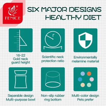 Fenice-Stainless Steel Pet Feeding Bowls, Food and Water Feeder, Pet Drinking Dish, Puppy Supplies, Small Dog Accessories 3