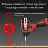 CHIGO Brushless Electric Drill Cordless Knockable Driller Driver 80N.m 18V Screwdriver Li-ion Battery Electric Power Tools 5