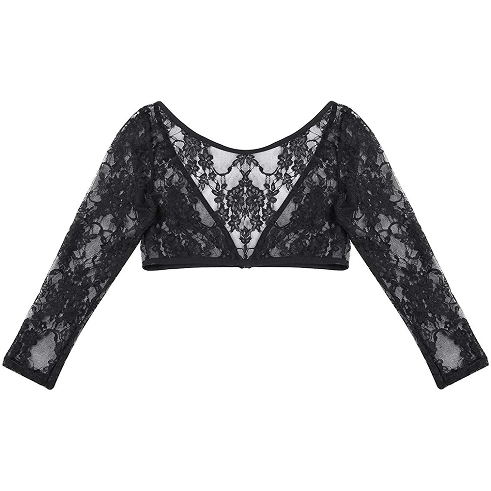 

Female Women\\\\\\'s Tops Lace Seamless See Through Shaper Shirt Sheer Shirts Shoulder Sleeve Stretch Blouses Comfy