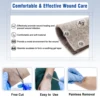 5pcs 4"x4" Silver Calcium Ag Alginate Wound Dressing Soft and Absorbent Dressing Gauze for Wound Care 6