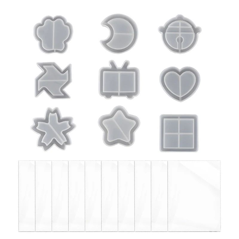 

DIY Звезда Луна Ins Силиконовая эпоксидная форма DIY Брелок Подвеска Ювелирные изделия Ремесло Форма для подарка на