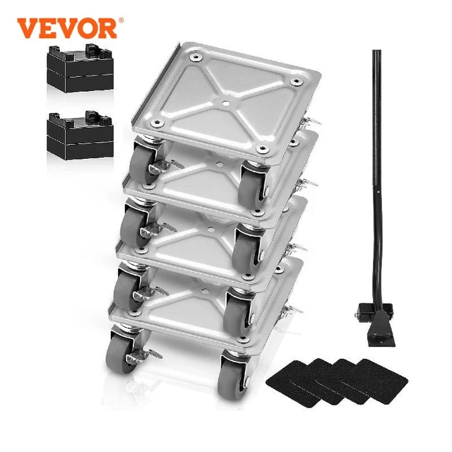 VEVOR Chariot Déménagement Déplace Meubles Roues Pivotantes 4PCS PP Charge  227kg - AliExpress