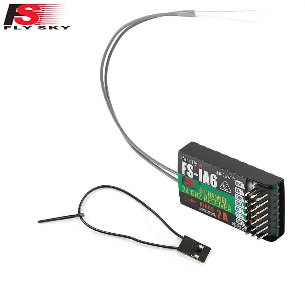 Flysky FS-IA6B/IA6/IA10B Récepteur 6CH 2.4G pour Émetteur Flysky FS-i6