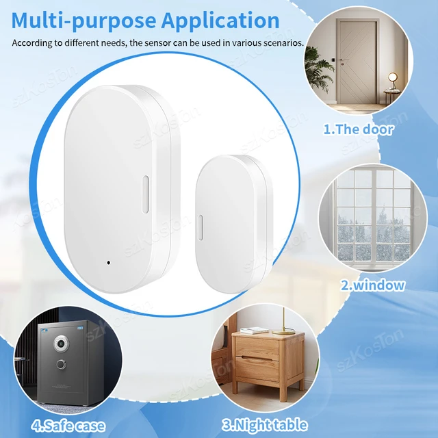eWeLink APP Smart ZigBee Door Window Sensor Smart Home Automation Door Open Closed Detector for Alexa Google Home Assistant 6