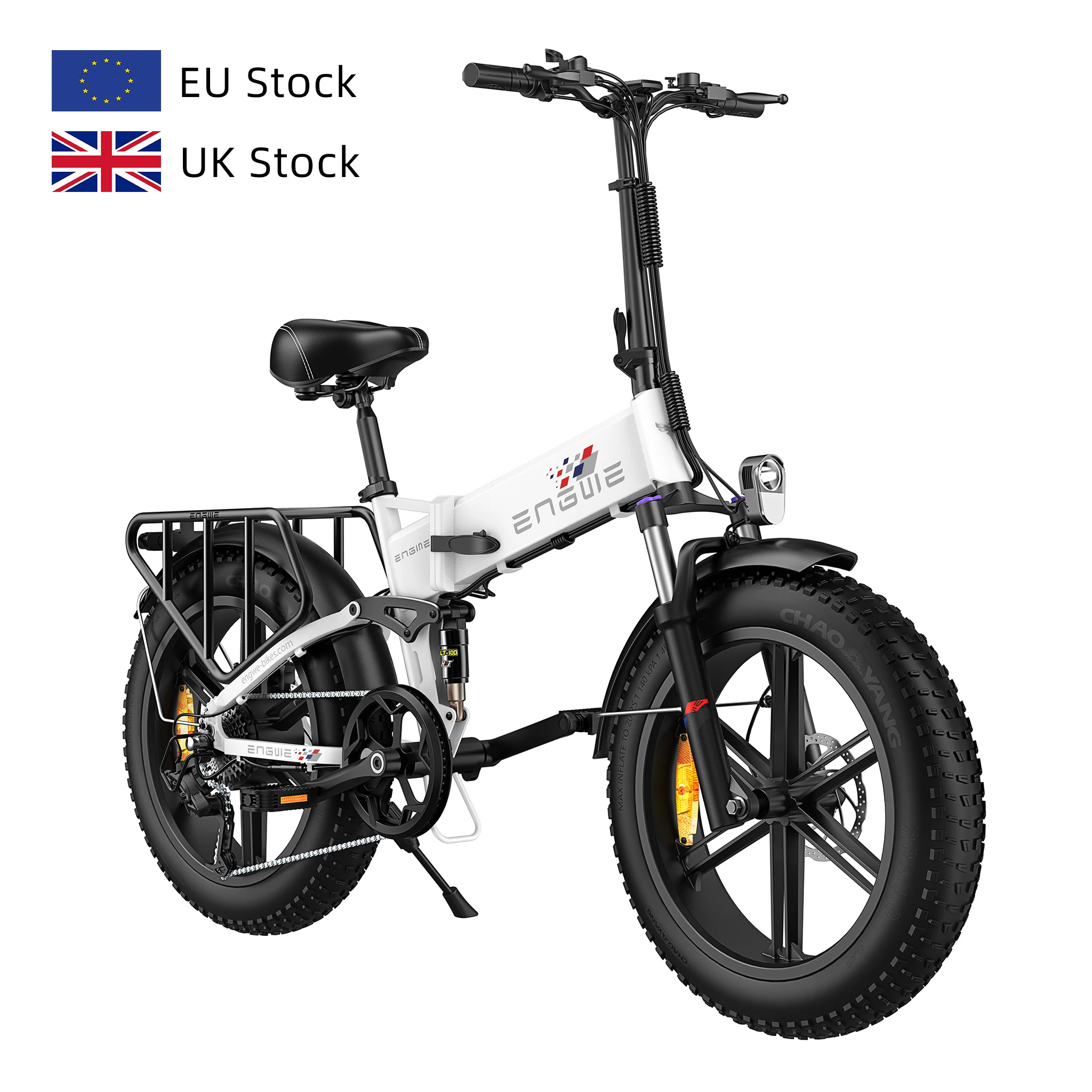 

EU UK Stock ENGWE ENGINE X Folding Electric Bicycle 48V13AH 250W Motor 24 inch Fat Tire Ebike Mountain Snow Aldult Electric Bike