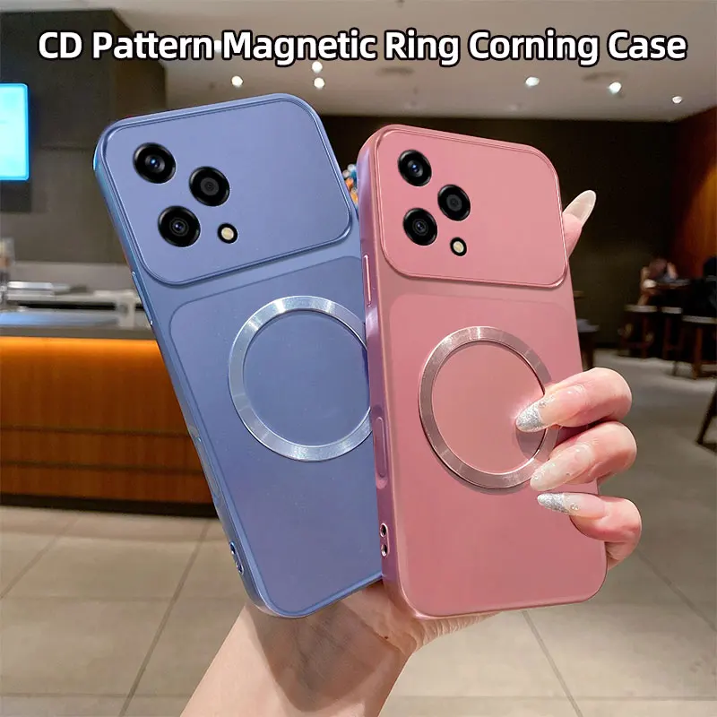 Shockproof Matte Magnetic Soft TPU Phone Case with Hand Strap
