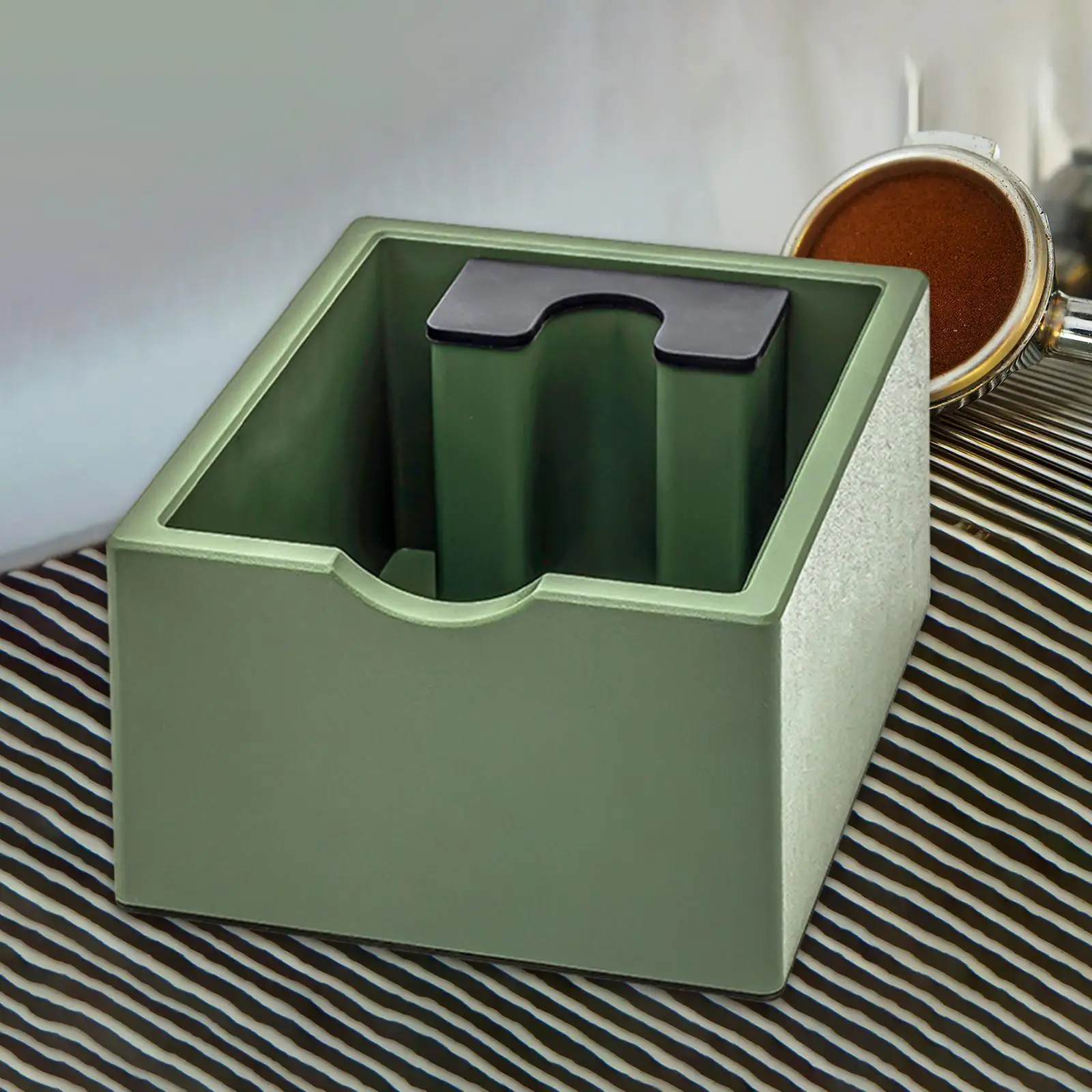 

Espresso Knock Box Professional Kitchen Home Coffee Ground Grind Waste Bin