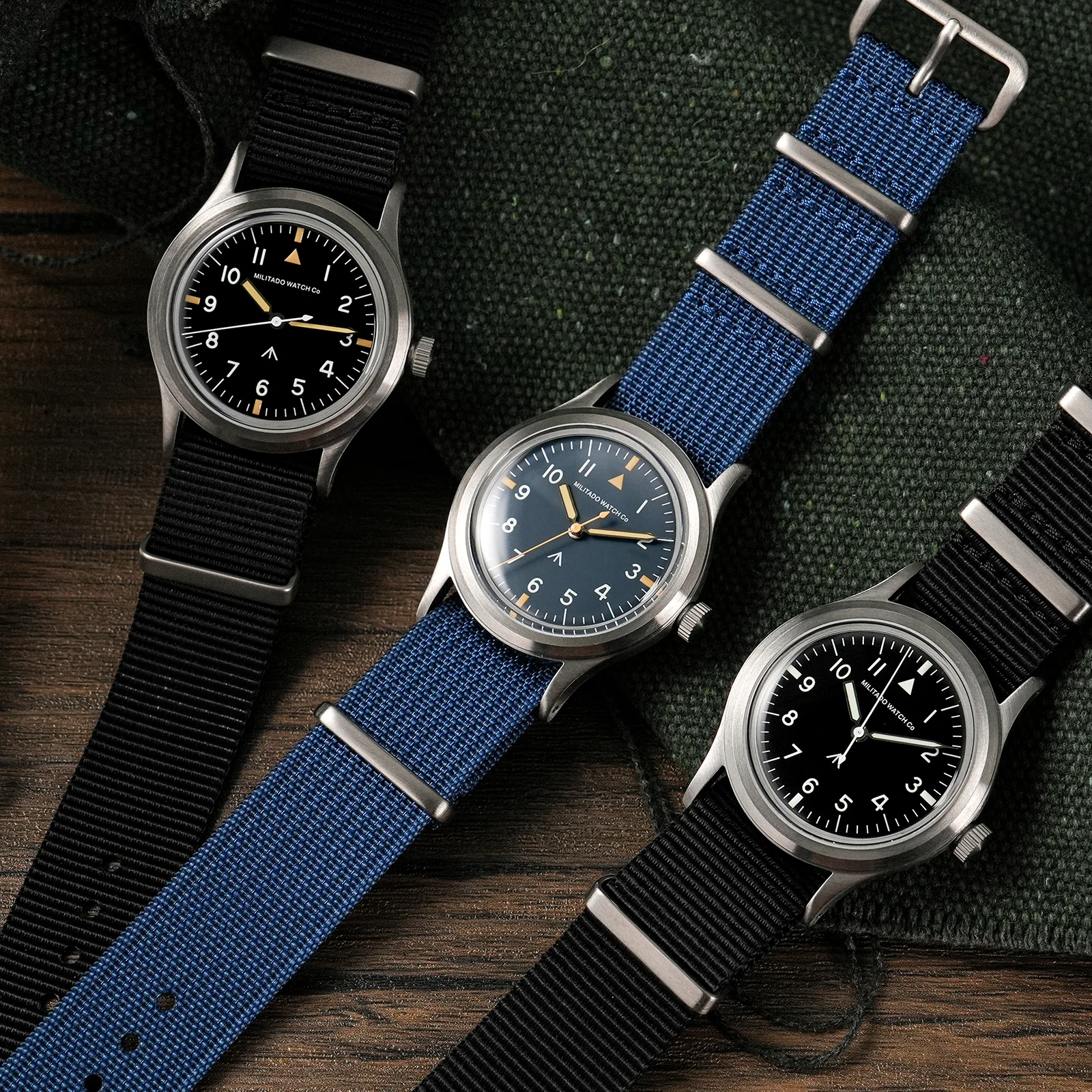 Militado ML14 パイロットウォッチ スイープクォーツ　未使用品 ろ*く様 Militado ML14 パイロットウォッチ スイープクォーツ 未使