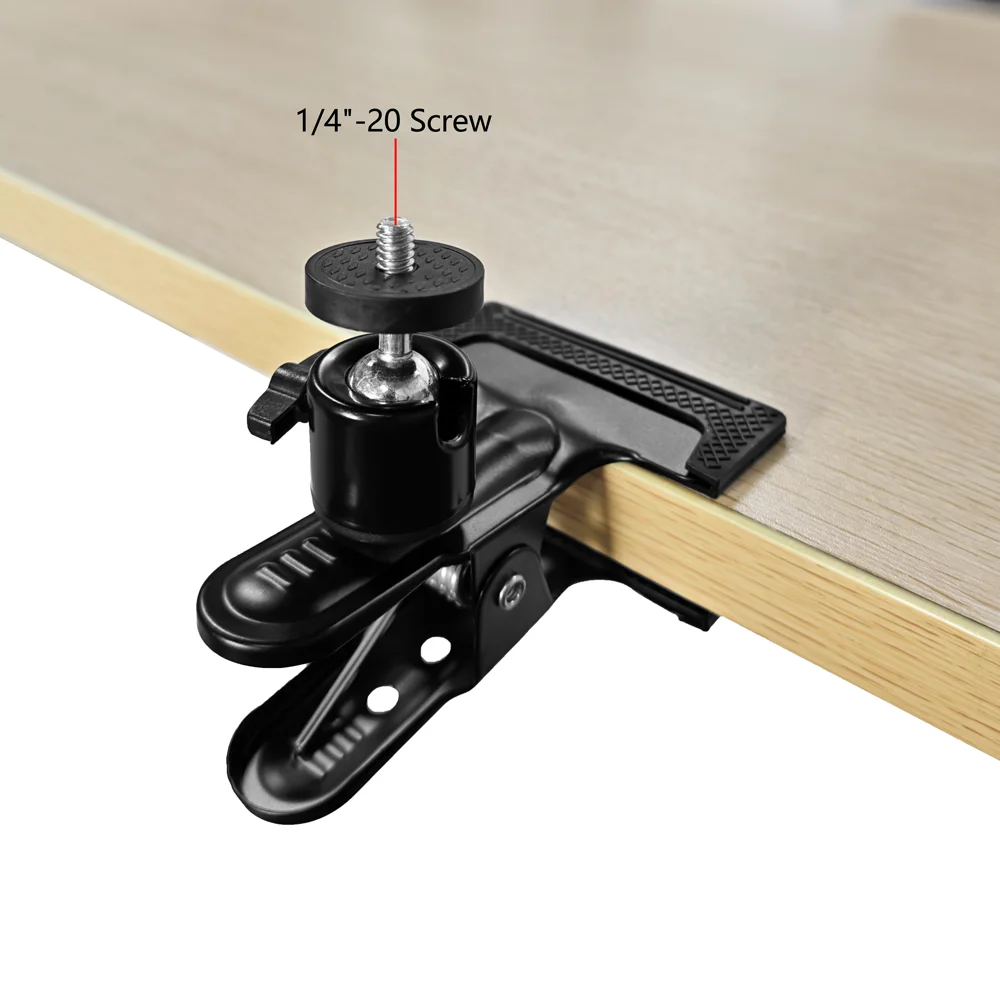 Metal Clamp Mount 1/4 Screw Adapter for GoPro Hero 13 12 11 10 9 insta360 SJCAM SJ4000 AKASO DJI OSMO Action Camera Accessories