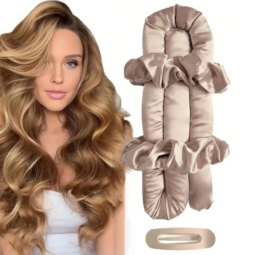 Hair Styling Tool Hair Curling Tools No Heat Hair Curler Heatless Curling Rod Headband Ribbon Hair Rollers Silk Curls Sleeping Lazy Soft Curlers