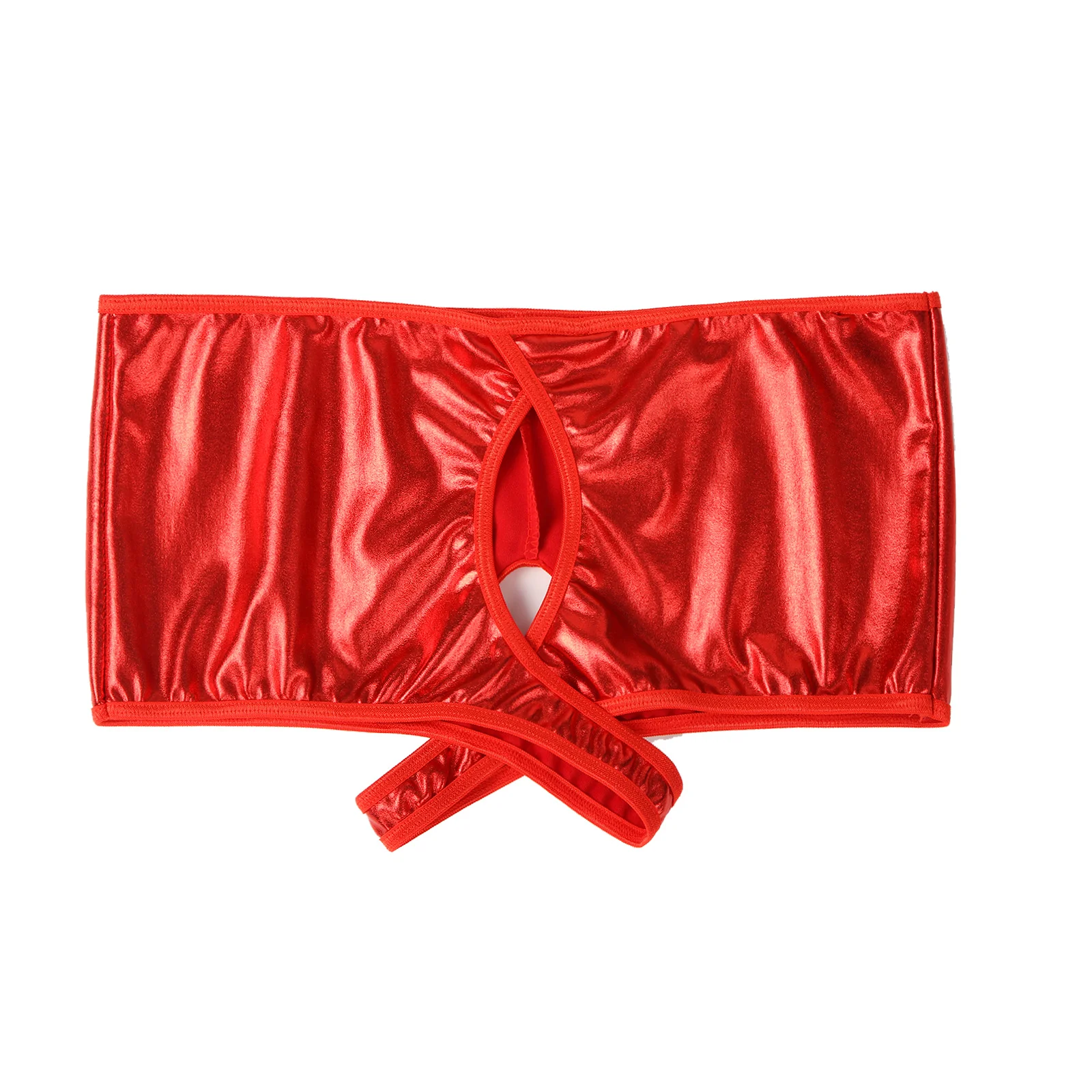 Women Crotchless Shorts Sexy Open Crotch Booty Metallic Wetlook Boxer Open Butt Panties Hot Pants Underwear Clubwear