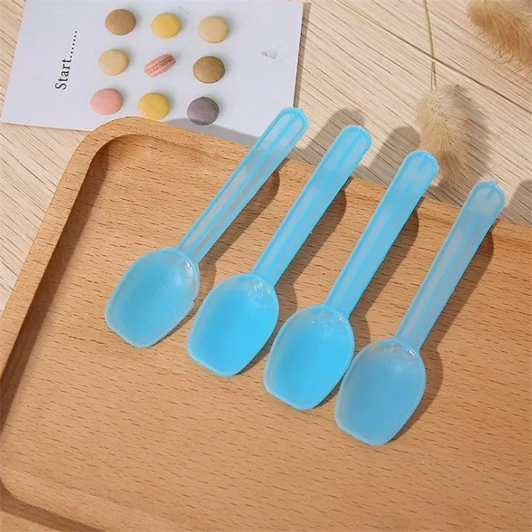Mini Colorful Plastic Spoons Disposable Flatware Spoons for Jelly Ice Cream Dessert Appetizer Birthday Party Tableware 10pc