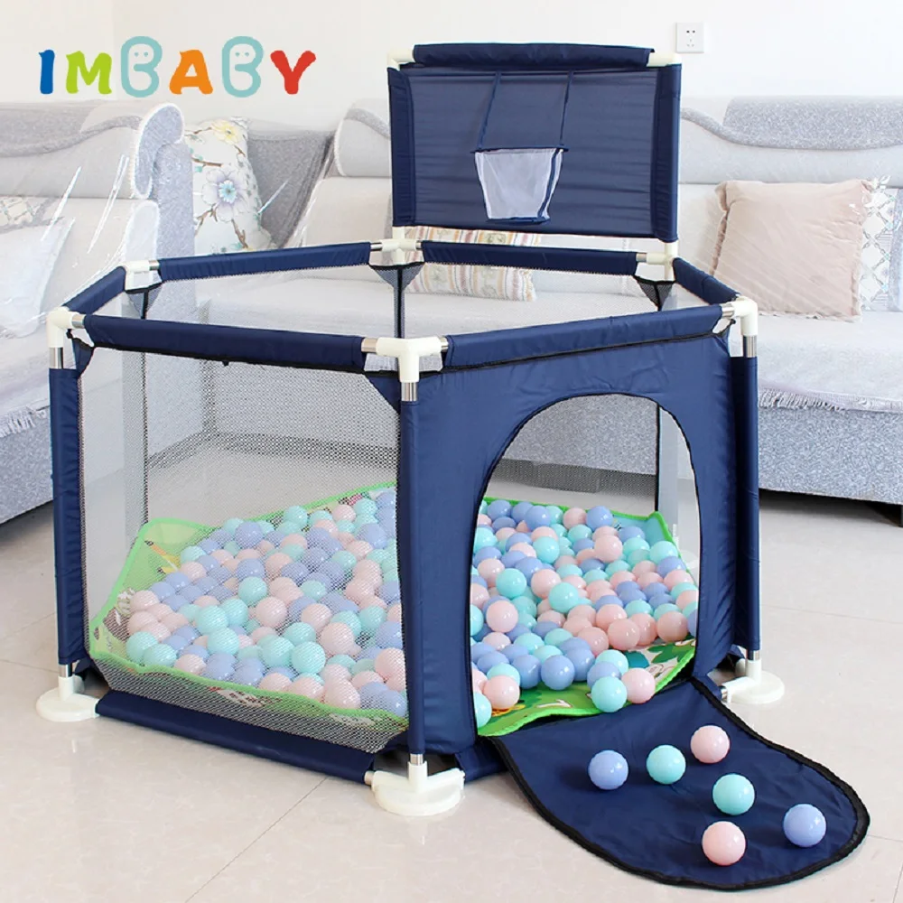 Imbaby Pool Balls Box Per Bambini Infant Playground Fence Toddler Tinta Unita Sicurezza Guardrail Indoor Park Toy Senza Palla