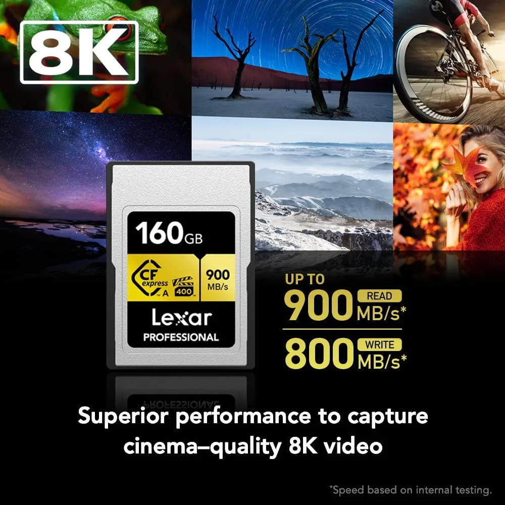 Lexar- ų CFexpress VPG 400 Ÿ A ī 160GB  ޸ ī, CFe A  8K  