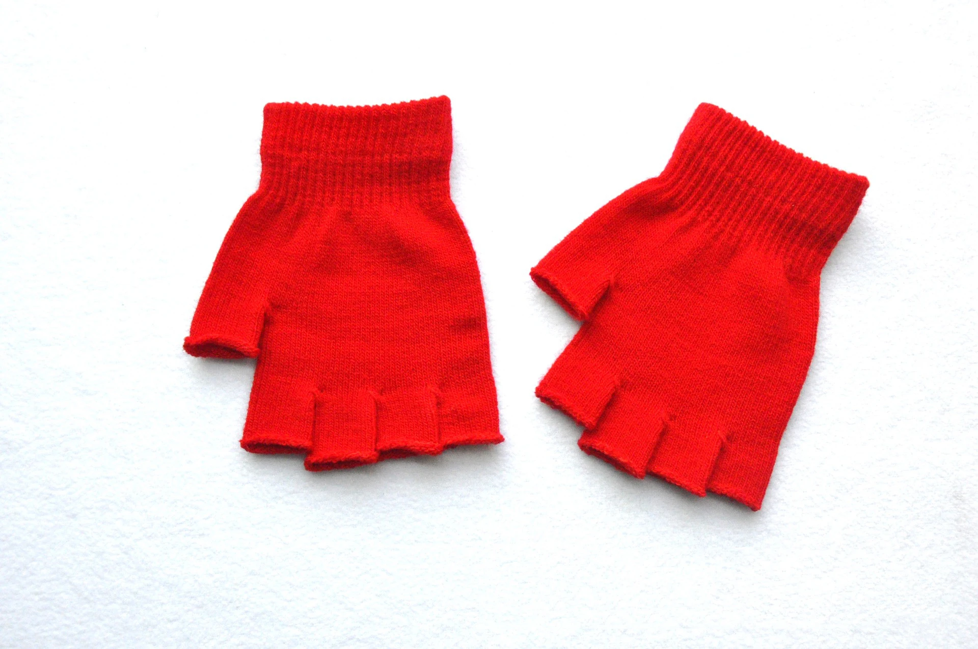 Autumn Winter New Half Finger Warm Gloves For Men Women Students Solid Knitted Mittens Outdoor Knitting Cycling Writing Gloves
