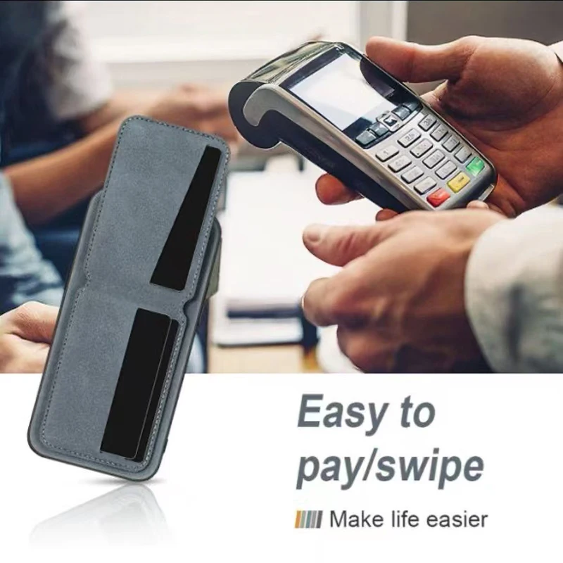 Premium Synthetic Leather Card Holder Phone Wallet Case with Enhanced Protection