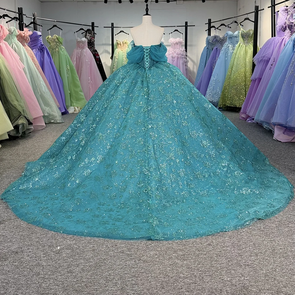 Prinzessinnen-Kleid im Prinzessin-Stil, mit Kragen, für die Schwangerschaft, Quinceanera-Kleid, formelle Kleiderbügel, 16-Kleid-Kleidung – Detail 6