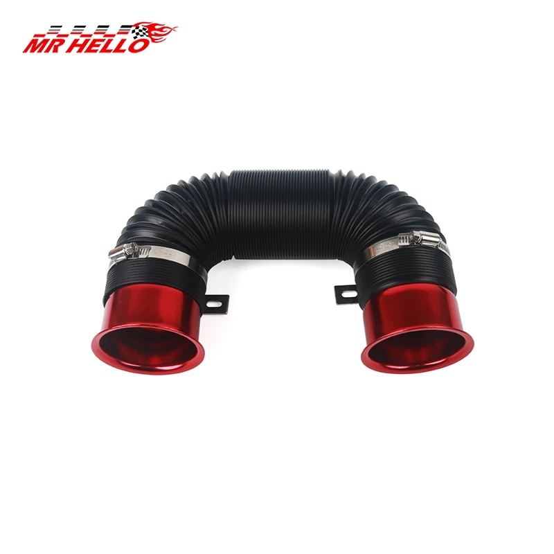 76MM Car Cold Air Turbo Intake Inlet Pipe Adjustable Flexible Duct Tube Hose Cold Feed Duct Pipe
