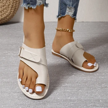 Women Sandals Summer New Arrival Comfy Flat Shoes Ladies Casual Soft Big Toe Foot Sandal Orthopedic Bunion Corrector Slippers